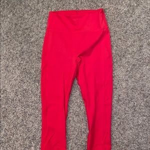 fabletics red leggings